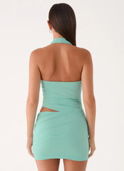 Almost Love Mini Dress - Aqua